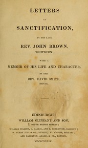 Letters on sanctification by John Brown