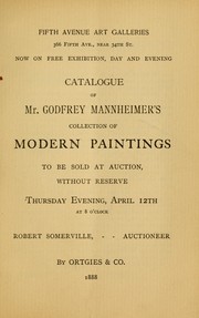 Cover of: Catalogue of Mr. Godfrey Mannheimer's collection of modern paintings