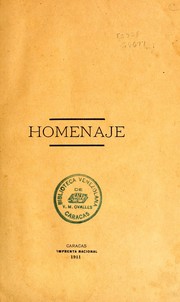 Cover of: Homenaje [a la memoria del General González Pacheco] by 