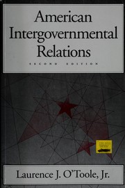 Cover of: American Intergovernmental Relations by Laurence J. O'Toole Jr.