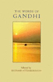 Cover of: The words of Gandhi by Mohandas Karamchand Gandhi