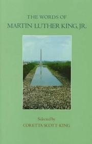 Cover of: The Words of Martin Luther King, Jr. (Words of Series) by Coretta Scott King