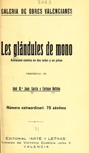 Cover of: Les glándules de mono: astracana cómica