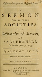 Cover of: Reformation upon the gospel-scheme by John Guyse