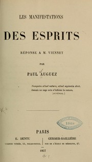 Les manifestations des esprits by Paul Auguez