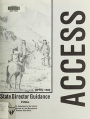 Cover of: Access : supplement to state director guidance for resource management planning in Montana and the Dakotas: final