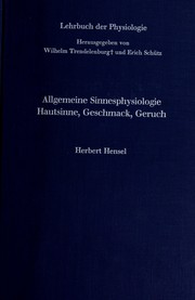 Cover of: Allgemeine Sinnesphysiologie: Hautsinne, Geschmack, Geruch