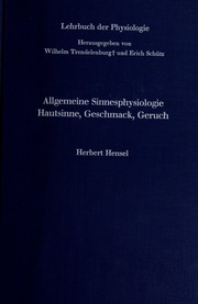 Cover of: Allgemeine Sinnesphysiologie by Herbert Hensel