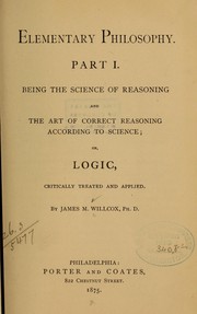 Cover of: Elementary philosophy