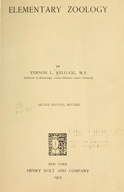 Cover of: Elementary zoology by Vernon L. Kellogg