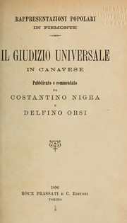 Cover of: Il Giudizio universale in Canavese