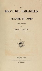 La rocca del Baradello o vicende di Como by Cesare Spalla