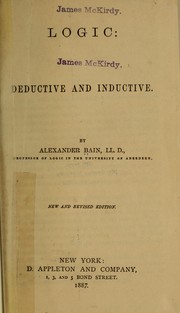 Cover of: Logic by Alexander Bain
