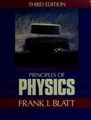 Cover of: Principles of Physics by Frank J. Blatt