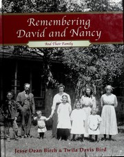 Cover of: Remembering David and Nancy: and their family