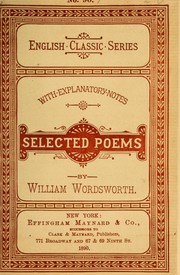 Cover of: Selections from Wordsworth by William Wordsworth