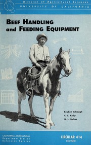 Cover of: Beef handling and feeding equipment