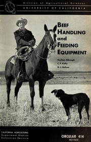 Cover of: Beef handling and feeding equipment