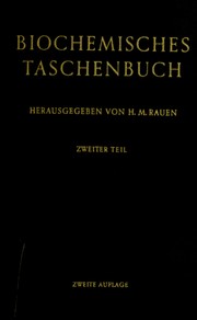 Cover of: Biochemisches Taschenbuch.