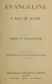 Cover of: Evangeline by Henry Wadsworth Longfellow