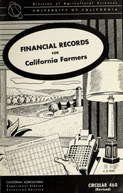 Cover of: Financial records for California farmers