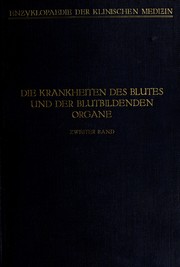 Cover of: Handbuch der Krankheiten des Blutes und der blutbildenden Organe. by Schittenhelm, Alfred