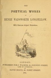 Cover of: The poetical works of Henry Wadsworth Longfellow