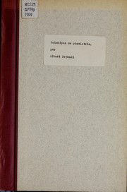 Cover of: Principes de phoniatrie.