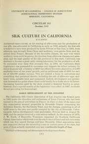 Silk Culture in California by California State Department of Education