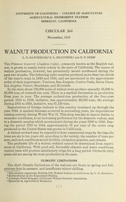 Cover of: Walnut production in California by L. D. Batchelor