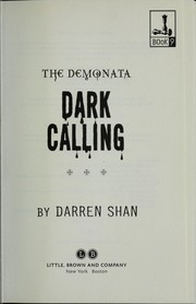 Cover of: Dark calling by Darren Shan