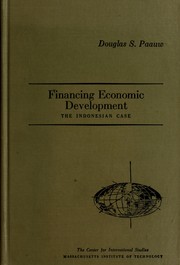 Cover of: Financing economic development by Douglas S. Paauw