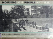 Cover of: Housing as if people mattered