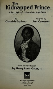 Cover of: The Kidnapped Prince: The Life of Olaudah Equiano