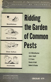 Cover of: Ridding the garden of common pests
