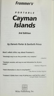 Cover of: Frommer's portable Cayman Islands by Darwin Porter