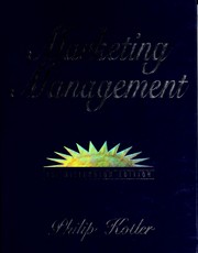 Cover of: Marketing Management by Philip Kotler