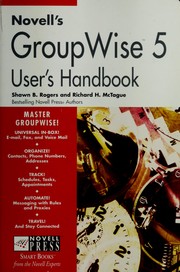 Cover of: Novell's GroupWise 5 user's handbook