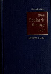 Cover of: Pediatric therapy by Harry C. Shirkey, Harry C. Shirkey