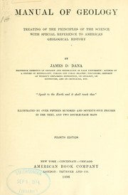 Cover of: Manual of geology by James D. Dana, James D. Dana