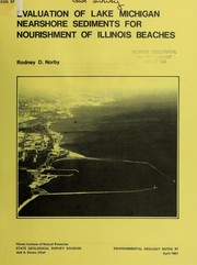 Cover of: Evaluation of Lake Michigan nearshore sediments for nourishment of Illinois beaches