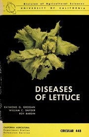 Cover of: Diseases of lettuce | Raymond Gerald Grogan