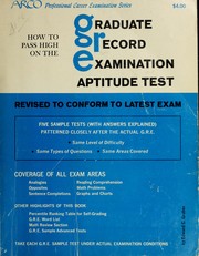 Cover of: How to pass high on the graduate record examination.