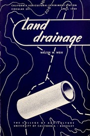 Cover of: Land drainage