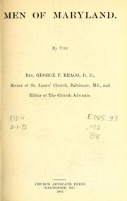 Cover of: Men of Maryland by George F. Bragg, George F. Bragg