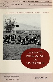 Cover of: Nitrate poisoning in livestock