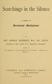 Cover of: Searchings in the silence by Matheson, George