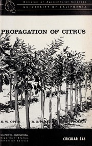 Cover of: Propagation of citrus