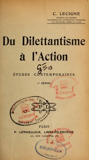 Cover of: Du Dilettantisme à l'action: études contemporaines