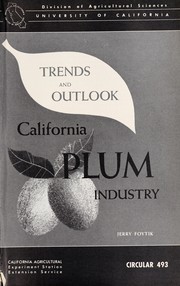 Cover of: California plum industry: trends and outlook